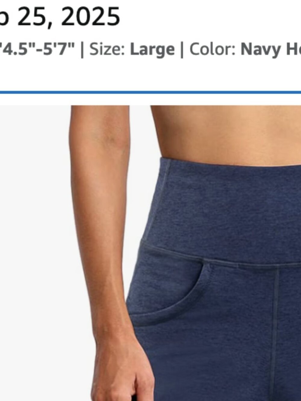 Promover Wide Leg Pants for Woman Yoga Pants  - Navy Heather - L